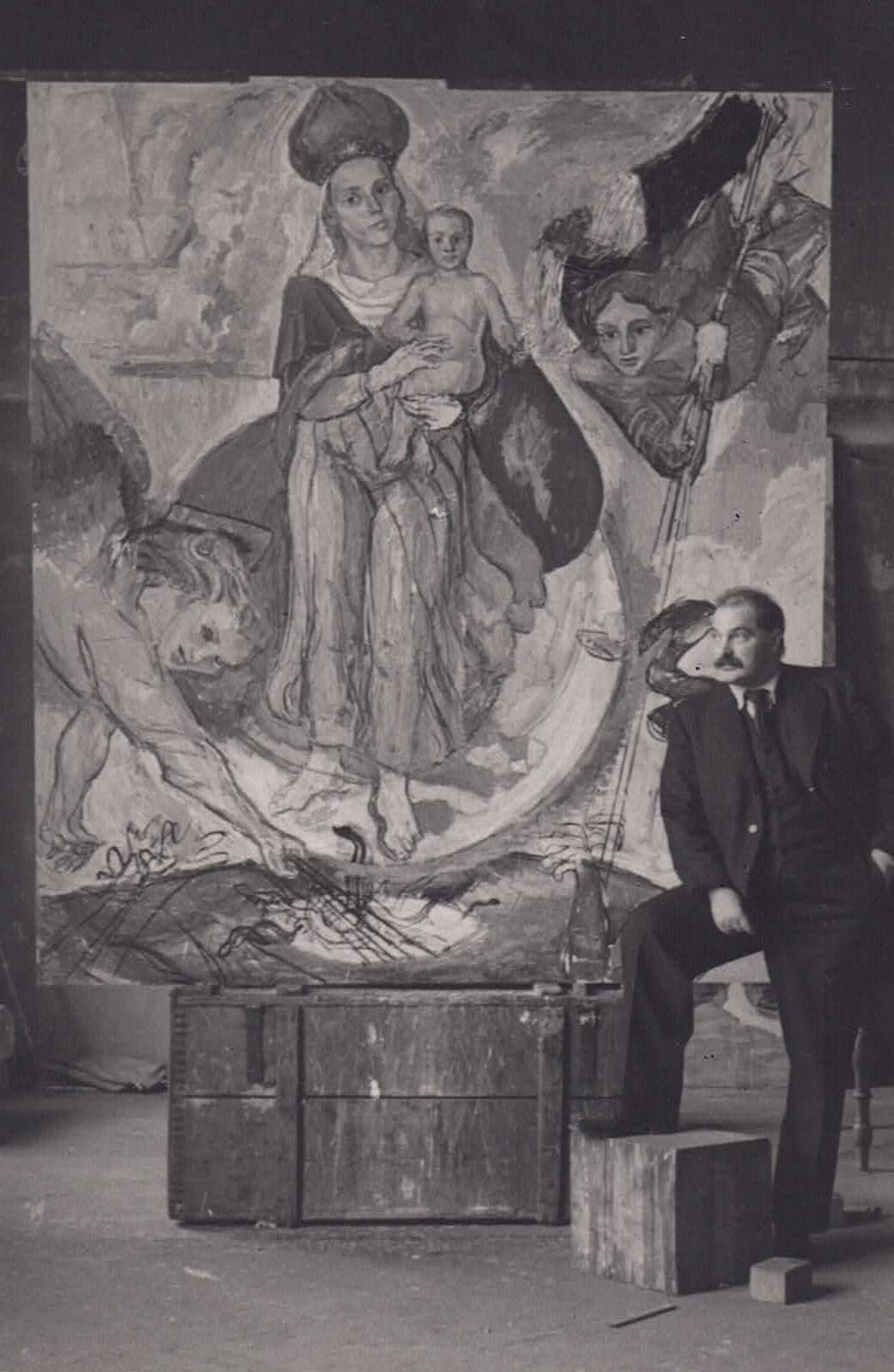 Herbert Boeckl mit Hymnus an Maria, 1934 (c) HBN