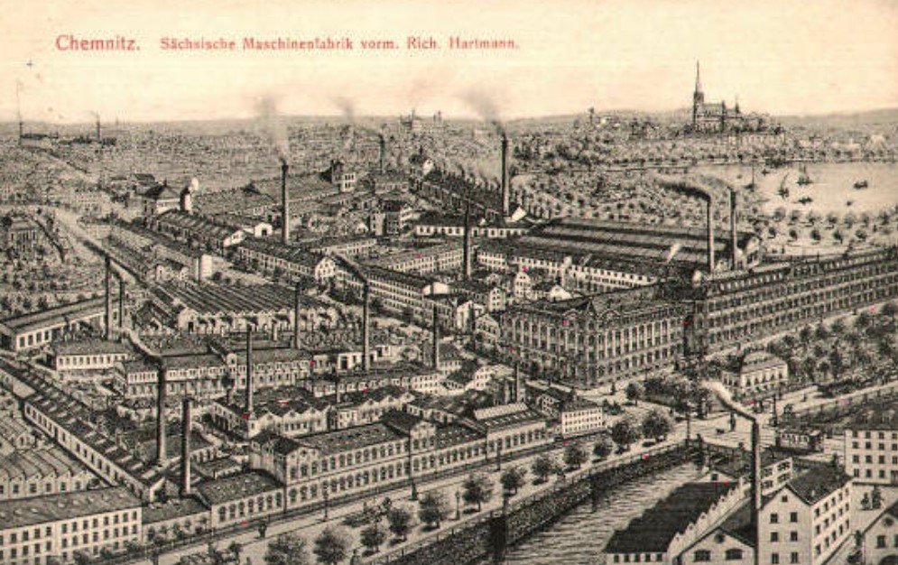 Chemnitz, Sächsische Maschinenfabrik, 19. Jh. (c) sites google com, thevictage