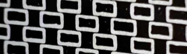 Helmut Rhode, Warenhaus Horten, Duisburg, 1958, Formstein-Fassadenelemente aus Kunststein, "Gardine" (c) Der Einblick, Nr 11-12, 1958