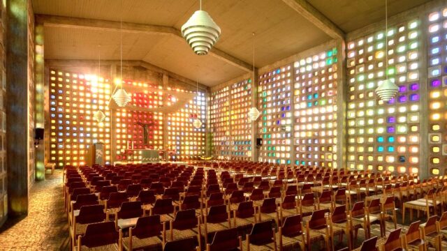 Egon Eiermann, Matthäuskirche, Pforzheim, 1951 (c) strasse der moderne de