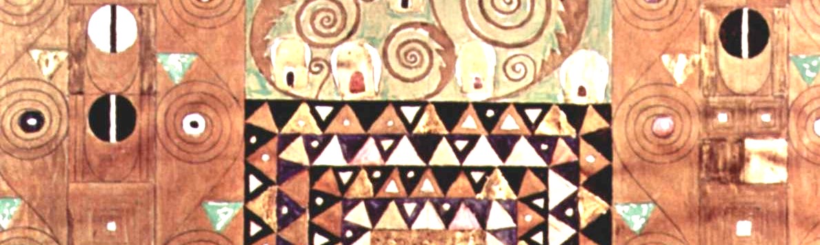 Gustav Klimt, Entwurf für den Speisezimmerfries des Palais Stoclet in Brüssel, Detail, um 1910, MAK, Wien (c) Wiki Commons