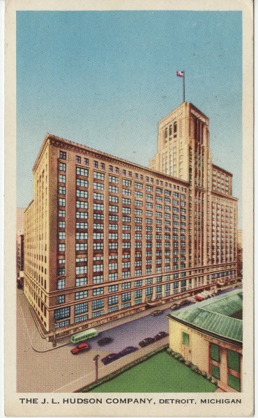 J L Hudson's, Detroit, MI, um 1900 (c) Wiki Commons