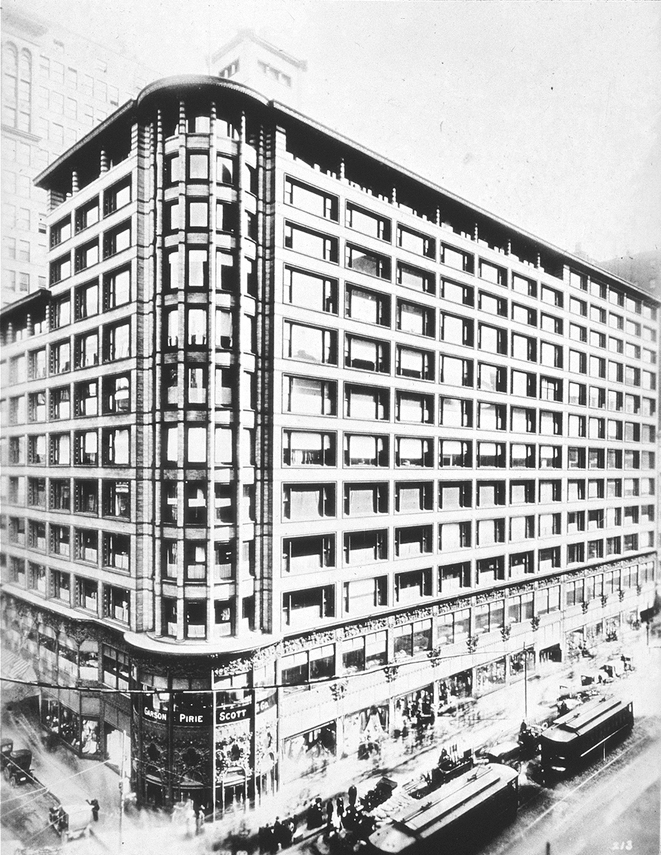 Louis Sullivan, Warenhaus Carson, Pirie, Scott, Chicago, (heute Sullivan Center (c) Wiki Commons
