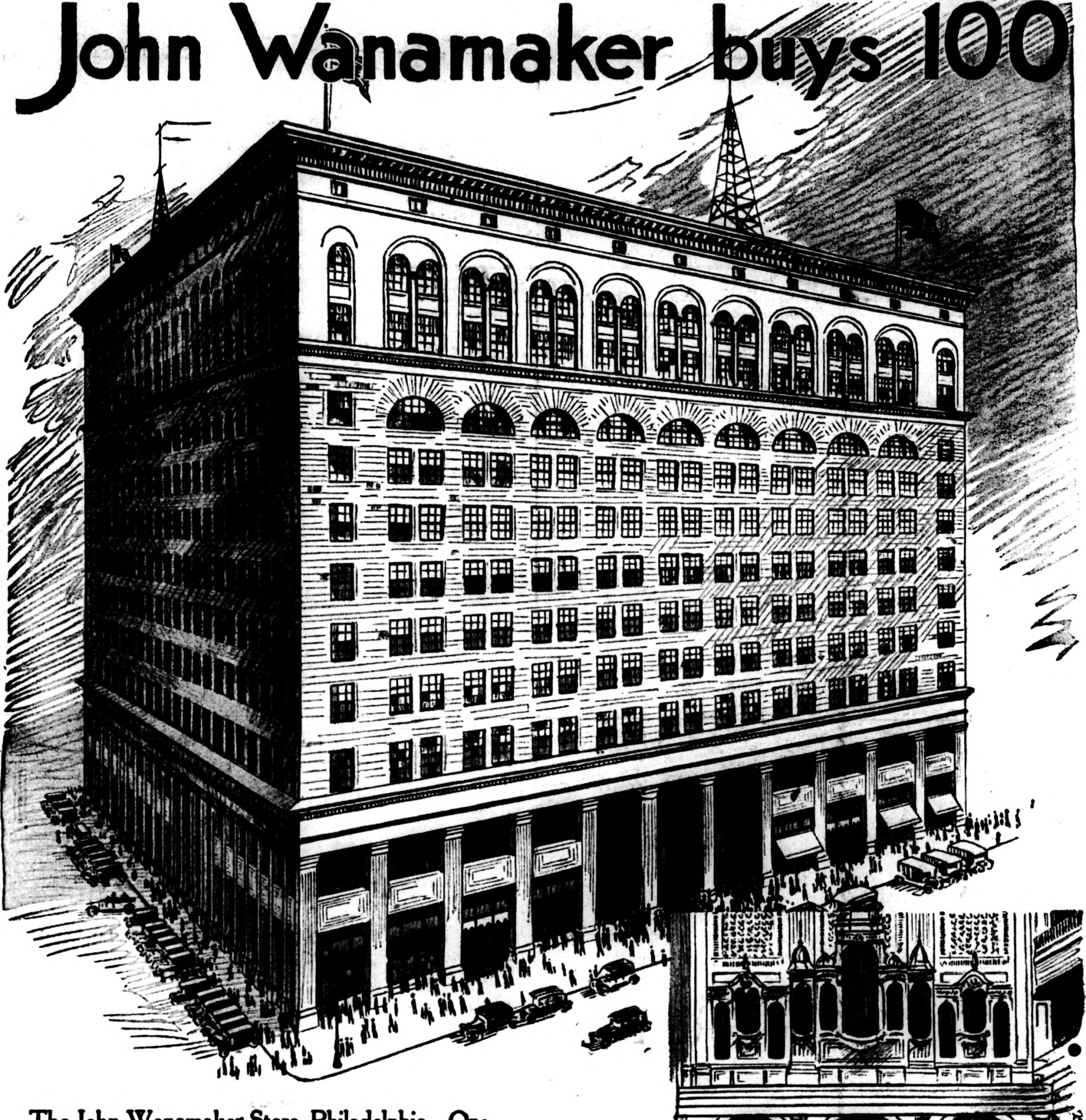 Warenhaus Wanamaker's, Philadelphia, 1912 (c) Wiki Commons