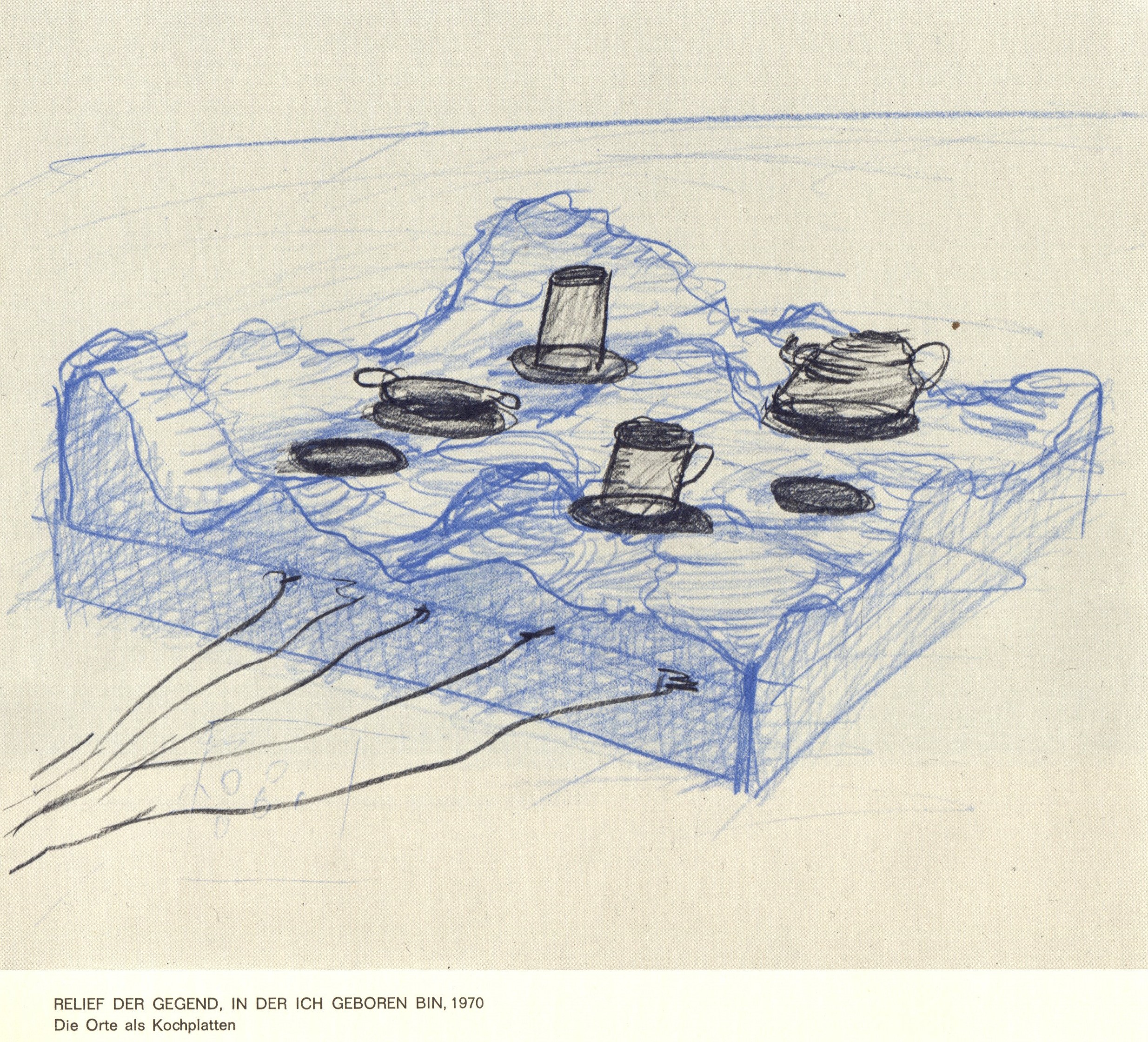 Walter Pichler, Relief der Gegend, 1970 (c) Walter Pichler RNF