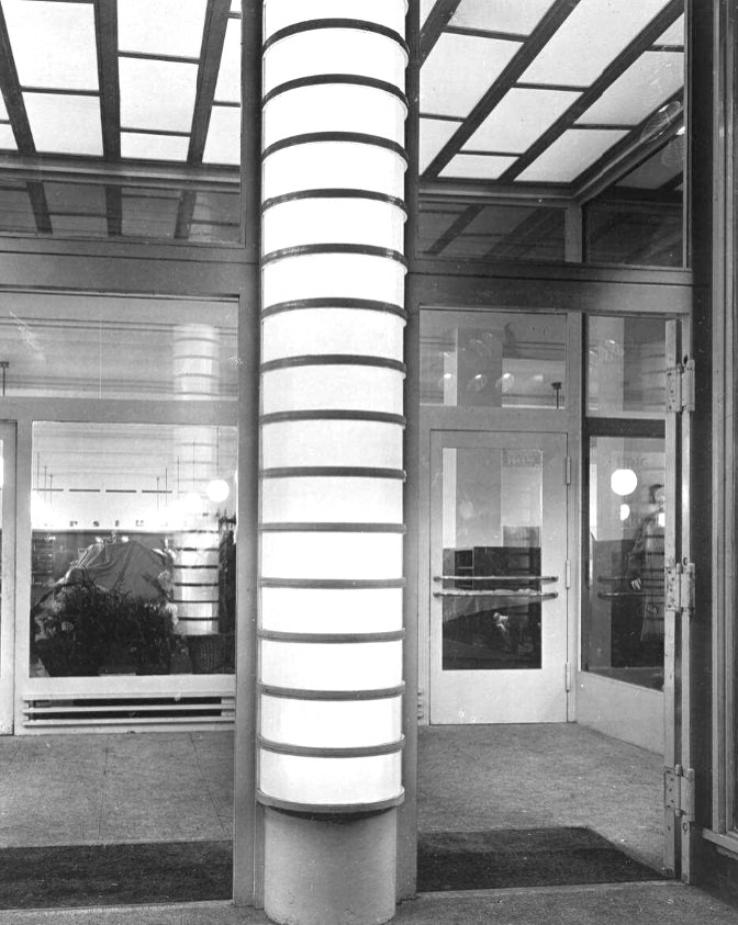 Erich Mendelsohn, Detail Kaufhaus Cohen Duisburg (c) Deutsche digitale Bbliothek