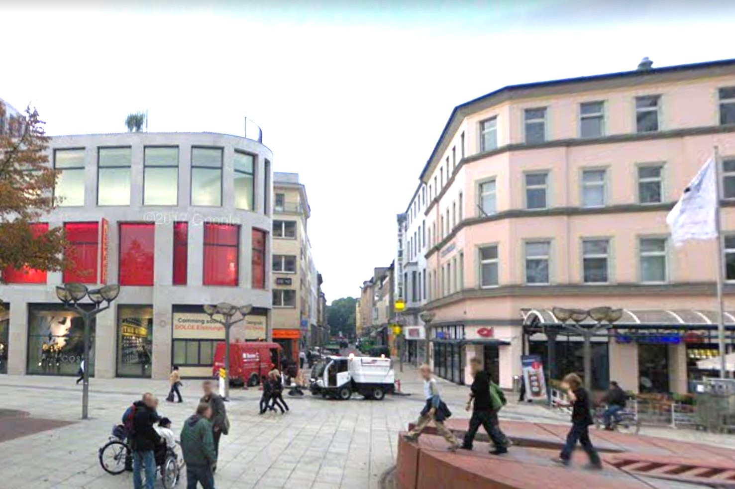 Diuisburg, Kolkmannhaus, Ecke Claujbergstraße/Königstraße, Ansicht vom Süden (c) Google