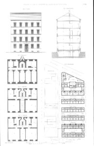 L. Förtser, Arbeiterwohnhaus-Projekt für Wien-Leopoldstadt, 1847 (c) ABZ