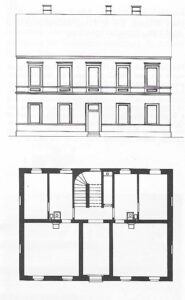 Werkssiedlung Eisenfeld, Steyr, zweigeschossiger Typ (c) F. Achleitenr