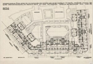 Hubert Gessner, Metzleinstaler Hof, 1923, Grundriss (c) Wienbibliothek