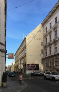 Wien, Salesianergasse, Baulinen des Biedermeier (Mitte) und der Gründerzeit (rechts) (c) MB