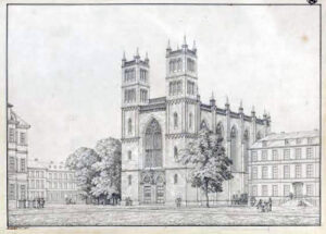K. F. Schinkel, Zweiter Entwurf zur Friedrichswerderschen Kirche © Staatliche Museen zu Berlin, Kupferstichkabinett