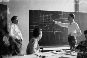 Konrad Wachsmann und Hermann Czech in Salzburg 1959 (c) H. Czech, W. Mistelbauer