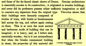 A.W.N. Pugin, True Principles. Griechischer Tempel, 1841 