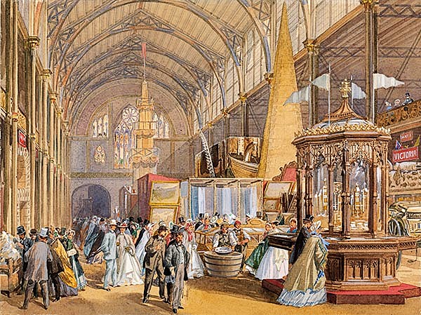 Joseph Nash, London Great Exhibition of 1862 © State Library of Victoria's Pictures collection.