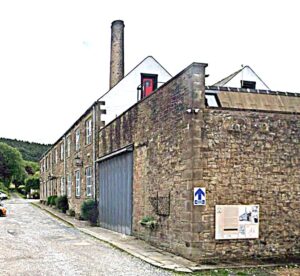 Richard Cobdens Union Mill in Sabden, Lancashire, 1856, mit 208 Webstühlen © Google Street View