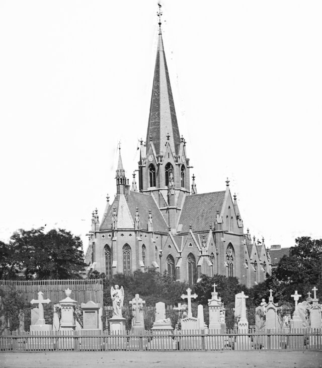 Friedrich von Schmidt, Lazaristenkirche, Wien 7, 1860-62, Foto um 1880 © Wien Museum