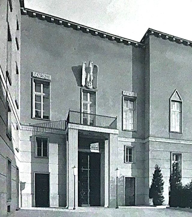 Josef Hoffmann, Umbau des Deutschen Botschaftsgebäudes zum "Haus der Wehrmacht", Wien, Metternichgasse, 1940