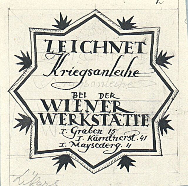 Maria Likarz-Strauss, Werbung für Kriegsanleihen, um 1917 © MAK KI 12298-9