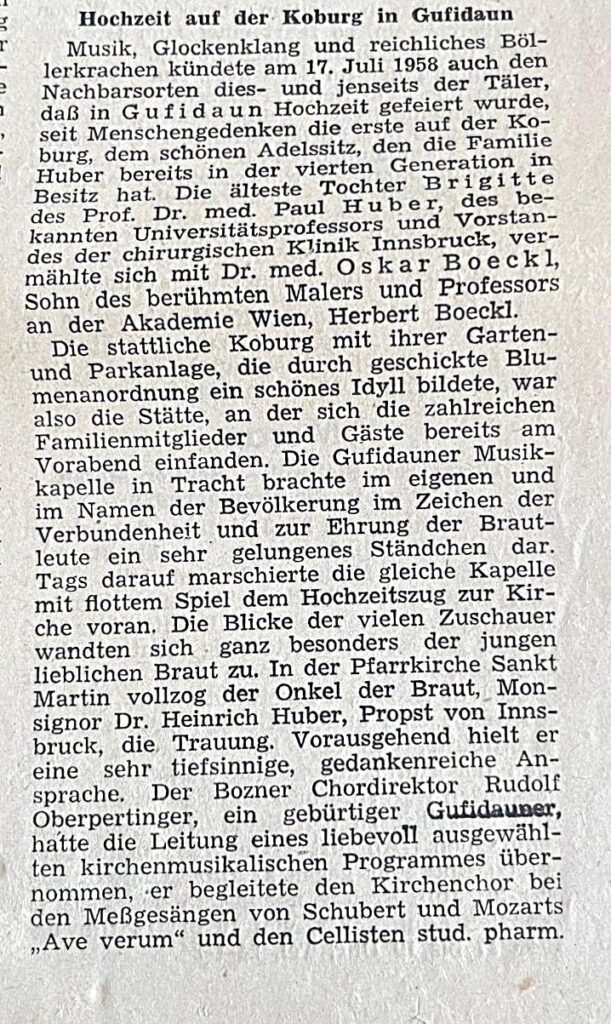 Dolomiten, 22. 7. 1958, S. 9