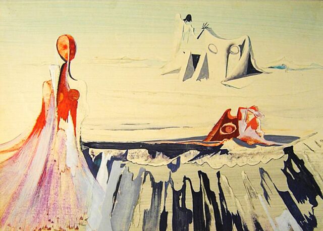 Edgar Jené, Le glacier ardent (Der brennende Gletscher) 1940 © Belvedere, Wien