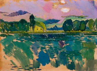 Kurt Absolon, Leopoldskroner Weiher, 1947, Privatbesitz, Salzburg