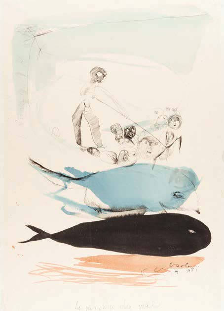 Kurt Absolon, o.T., aus dem Zyklus „Le Jardin du Mal“ (Garten desBösen) nach Charles Baudelaire, 1951, Museum der Moderne, Salzburg 