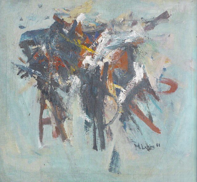 Maria Lassnig, Informel, 1951, Privatbesitz