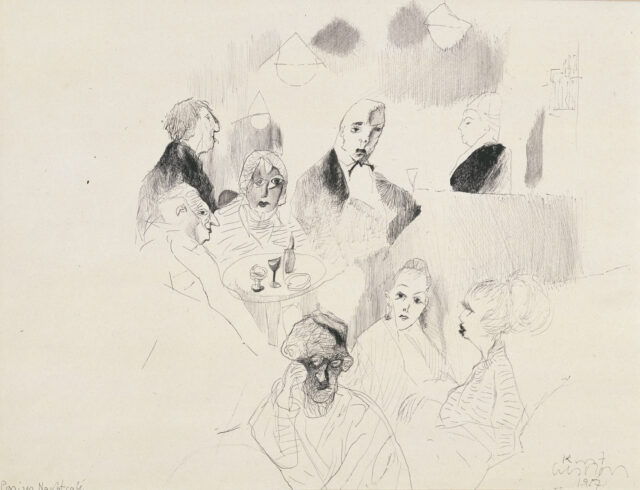 Kurt Absolon, Pariser Nachtcafé, 1957, Peter Infeld Privatstiftung, Wien