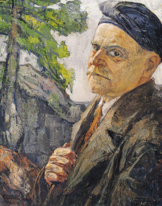 Ernst Riederer, Selbstporträt, 1943, Kunstsammlung des Landes Kärnten 