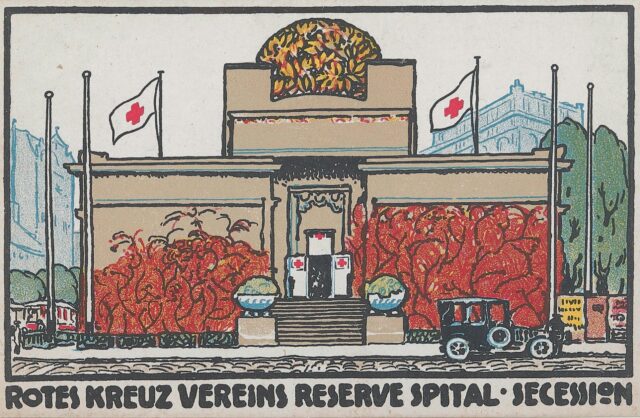 Die Wiener Secession als Reservespital, um 1916 © Archiv der Secession, Wien