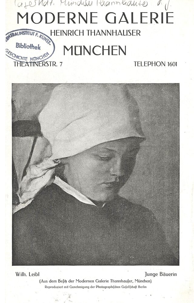 Katalog der Modernen Galerie von Heinrich Thannhauser, um 1913