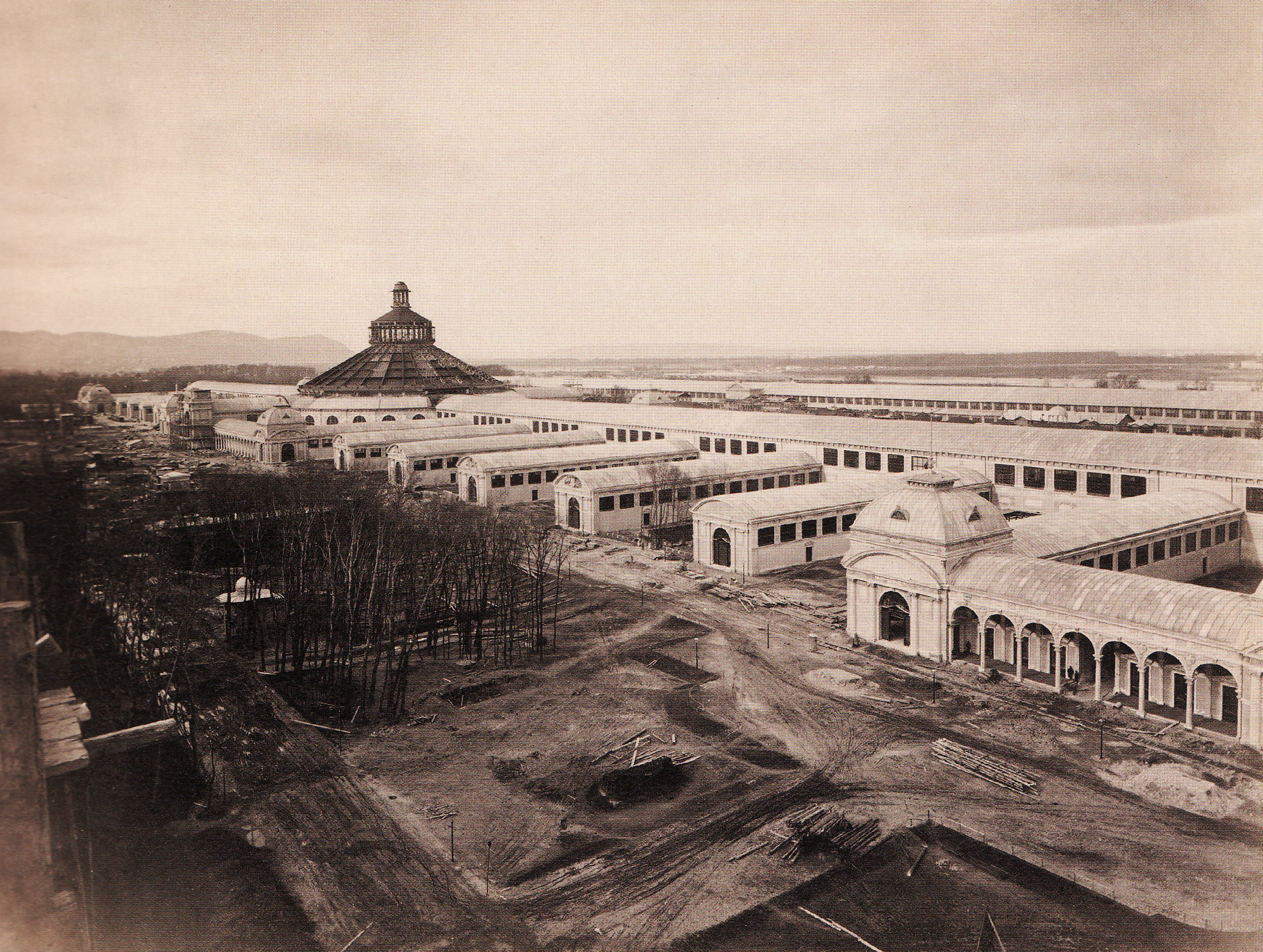 Wiener Weltausstellung, Rotunde und Industriepalast, Fotografie, 1873, © Wikipedia Commons