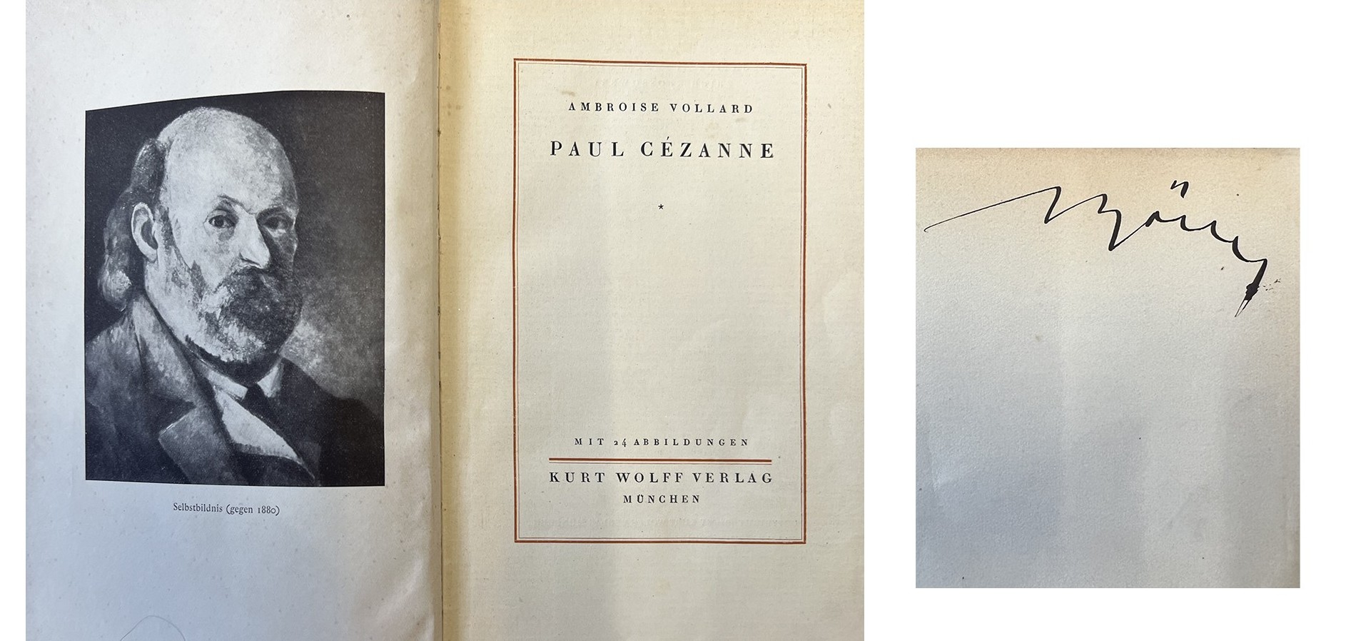 Ambroise Vollard, Paul Cézanne, München 1921, aus dem Besitz von Herbert Boeckl