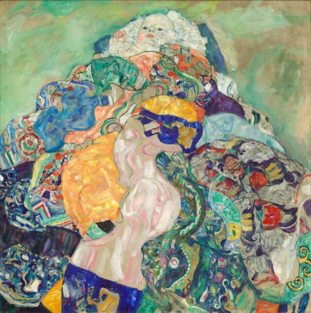 Gustav Klimt, Kind (Wiege), 1917, National Gallery, Washington, D.C., Schenkung von Otto und Franciska Kallir mithilfe des Carol und Edwin Gaines Fullinwider Fund 1978