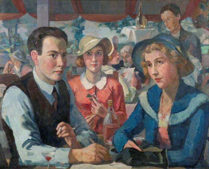 Theodor Kern, Café in Frankreich, 1931 © The Culture Trust