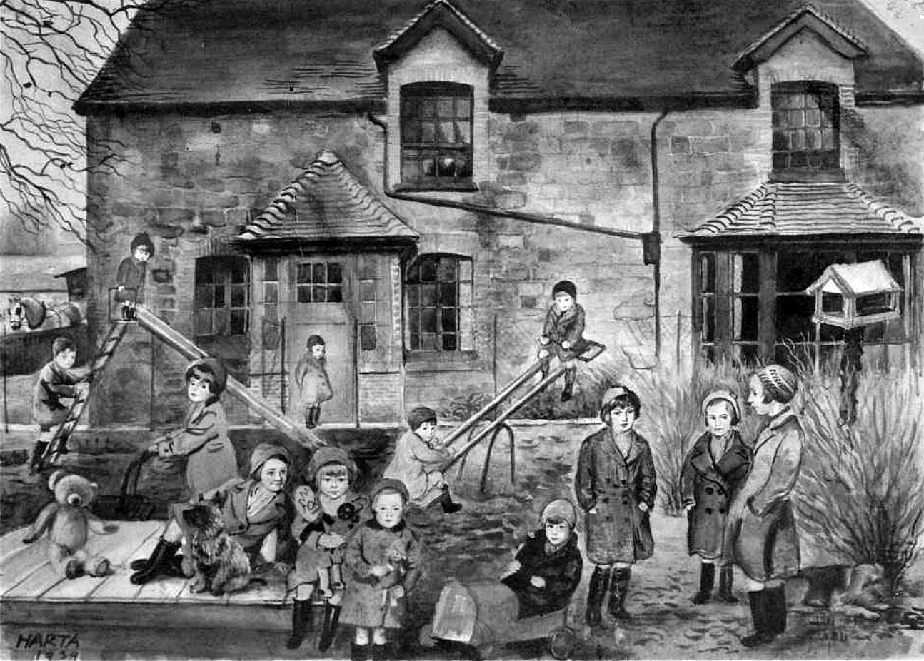 F. A. Harta, Evacuated Children, 1939, Standort unbekannt