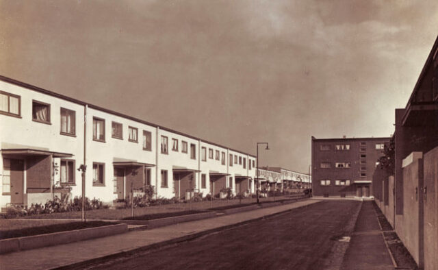 Franz Schuster (Mitarbeit bei Ernst May), Siedlung Römerstadt, Frankfurt/M, 1927/28